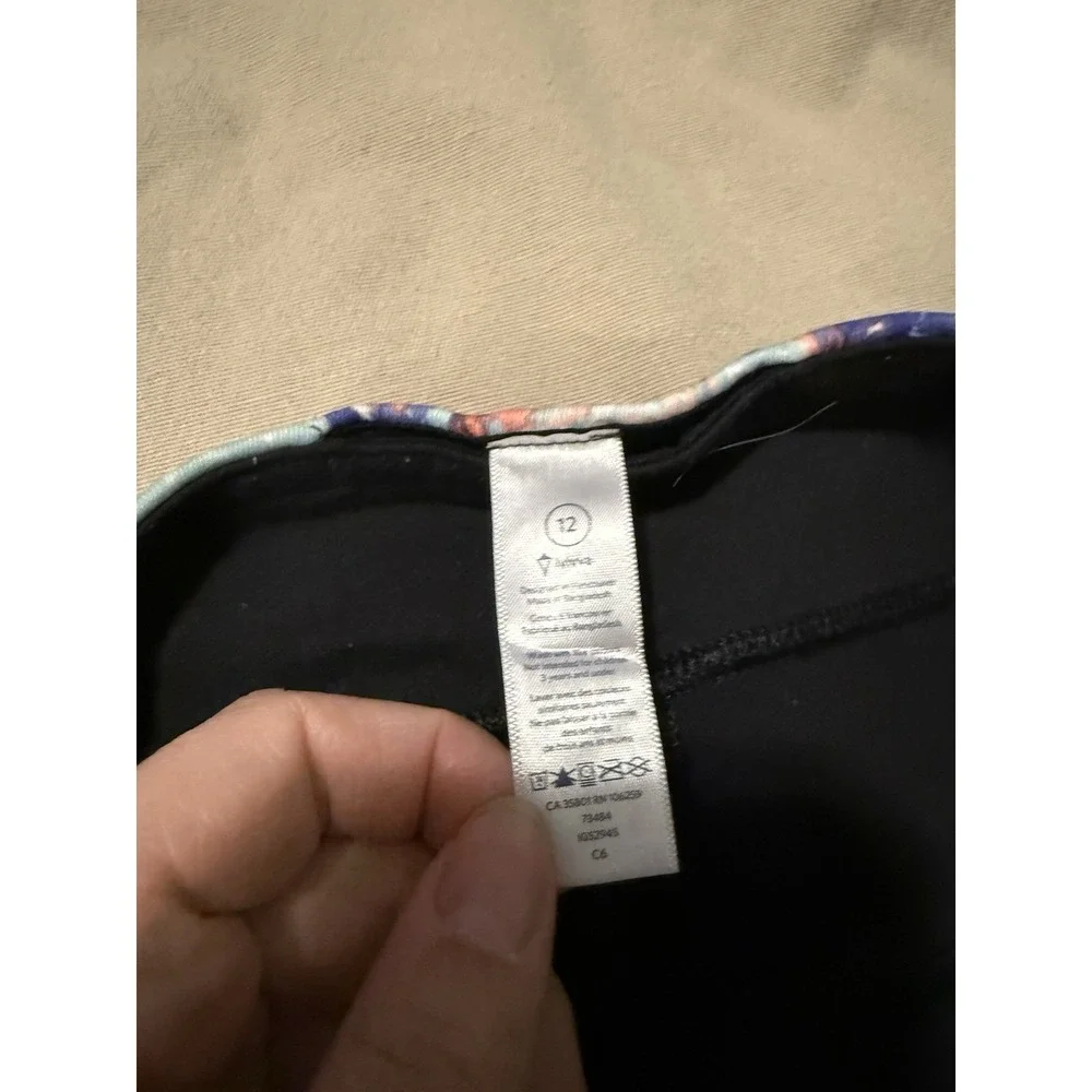 Ivivva Lululemon Girls Black Leggings Sz 12 Gym Athletic Running Walking